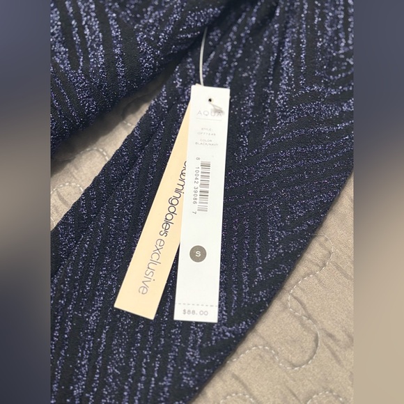 Aqua mini dress. Size small. Color black/navy. Brand new with tags. - Picture 3 of 6